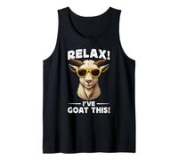 Funny Goat Farming Farmer Joke Goat Pun Relax I've Goat This Débardeur