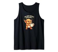 Funny Goblin Coffee Lover Too Much Caffeine Impossible Débardeur