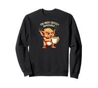 Funny Goblin Coffee Lover Too Much Caffeine Impossible Sweatshirt