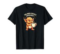 Funny Goblin Coffee Lover Too Much Caffeine Impossible T-Shirt