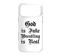 Funny God is Fake Wrestling est Un véritable humaniste athée Gothique Coque pour iPhone 17 Pro Max