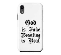 Funny God is Fake Wrestling est Un véritable humaniste athée Gothique Coque pour iPhone XR