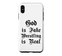 Funny God is Fake Wrestling est Un véritable humaniste athée Gothique Coque pour iPhone XS Max