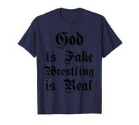 Funny God is Fake Wrestling est Un véritable humaniste athée Gothique T-Shirt
