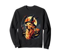 Funny Golden Retriever Witch Pumpkins Halloween Dog Lover Sweatshirt
