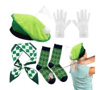 Funny Golf Outfits Lightweight - Festive Golf Ball Flag Course Lightweight | Golf Ball Flag Course Lightweight Festive Party Supplies | Accessories Set Hat Men for Halloween Outdoor Festival Lightweight
