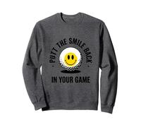 Funny Golf Putt The Smile Back Golfeur Links Player Novelty Sweatshirt