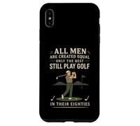 Funny Golf Saying Only The Best Still Play Golf in Their 80s Coque pour iPhone XS Max