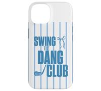 Funny Golf Swing The Dang Club Blue Golf Mom Coque pour iPhone 14