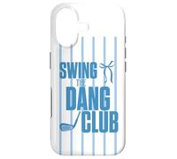 Funny Golf Swing The Dang Club Blue Golf Mom Coque pour iPhone 17