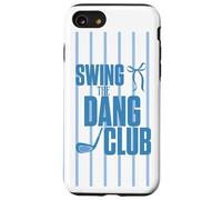 Funny Golf Swing The Dang Club Blue Golf Mom Coque pour iPhone SE (2020) / 7/8