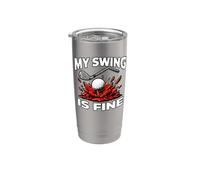 Funny Golfer My Swing Is Fine Sarcastic Golf Joke Gobelet isotherme en acier inoxydable double paroi