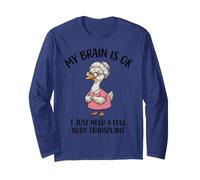 Funny Goose Grandma Old Age Lady Needs New Body Greffe Manche Longue