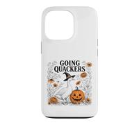 Funny Goose Halloween Witch Pumpkin Fall Spooky Season Coque pour iPhone 13 Pro