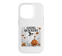 Funny Goose Halloween Witch Pumpkin Fall Spooky Season Coque pour iPhone 14 Pro