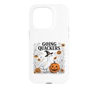 Funny Goose Halloween Witch Pumpkin Fall Spooky Season Coque pour iPhone 15 Pro