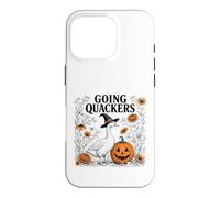 Funny Goose Halloween Witch Pumpkin Fall Spooky Season Coque pour iPhone 16 Pro
