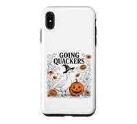 Funny Goose Halloween Witch Pumpkin Fall Spooky Season Coque pour iPhone XS Max