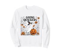 Funny Goose Halloween Witch Pumpkin Fall Spooky Season Sweatshirt