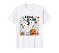 Funny Goose Halloween Witch Pumpkin Fall Spooky Season T-Shirt