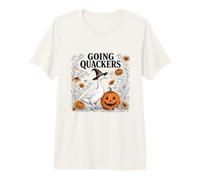Funny Goose Halloween Witch Pumpkin Fall Spooky Season T-Shirt Haut de Gamme