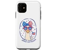 Funny Goose Honkin' for Freedom USA Flag Lunettes patriotiques Coque pour iPhone 11