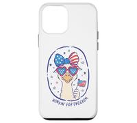 Funny Goose Honkin' for Freedom USA Flag Lunettes patriotiques Coque pour iPhone 12 mini