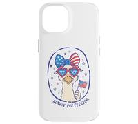 Funny Goose Honkin' for Freedom USA Flag Lunettes patriotiques Coque pour iPhone 14