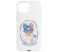 Funny Goose Honkin' for Freedom USA Flag Lunettes patriotiques Coque pour iPhone 15 Plus