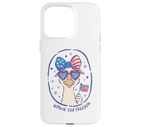 Funny Goose Honkin' for Freedom USA Flag Lunettes patriotiques Coque pour iPhone 15 Pro Max