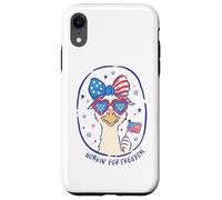 Funny Goose Honkin' for Freedom USA Flag Lunettes patriotiques Coque pour iPhone XR