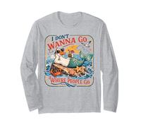 Funny Goose Mermaid Beach, Je ne Veux Pas Aller là où Les Gens Vont Manche Longue