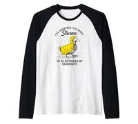 Funny Goose - Motivation - J'Ai survécu à trop de tempêtes Manche Raglan