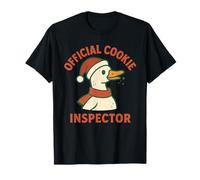 Funny Goose Santa Christmas Inspecteur Officiel des Cookies T-Shirt