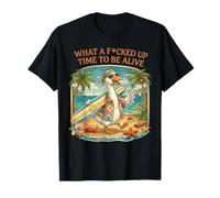 Funny Goose Surf Beach Summer : Quelle Belle période pour Vivre T-Shirt