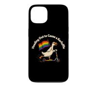 Funny Goose Trottinette LGBTQ Rainbow Flag Pride Ally Queer Coque pour iPhone 13