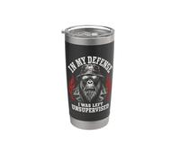 Funny Gorilla In My Defense I Was Left Unsupervised Apparel Gobelet isotherme en acier inoxydable double paroi