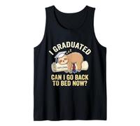 Funny Graduation Sloth I Graduated Can I Go Back to Bed Now ? Débardeur