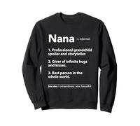 Funny Grandma Definition Grandmother Nana Special Womens Sweatshirt