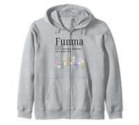 Funny Grandma Fête des Mères Fleurs Funma Noun Sweat à Capuche