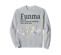 Funny Grandma Fête des Mères Fleurs Funma Noun Sweatshirt