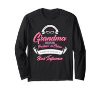 Funny Grandma Partner in Crime Bad Family Influence Humour Manche Longue