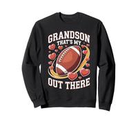 Funny Grandson Thats My Out There Football Family Humour Sweatshirt