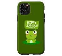 Funny Green Frog Hoppy Leap Day Février 29 Cool Frog Lovers Coque pour iPhone 11 Pro