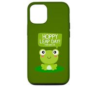 Funny Green Frog Hoppy Leap Day Février 29 Cool Frog Lovers Coque pour iPhone 12/12 Pro