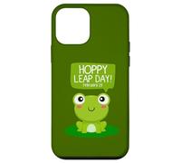 Funny Green Frog Hoppy Leap Day Février 29 Cool Frog Lovers Coque pour iPhone 12 Mini