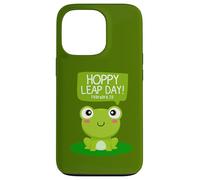 Funny Green Frog Hoppy Leap Day Février 29 Cool Frog Lovers Coque pour iPhone 13 Pro