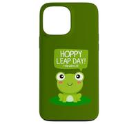 Funny Green Frog Hoppy Leap Day Février 29 Cool Frog Lovers Coque pour iPhone 13 Pro Max