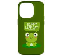 Funny Green Frog Hoppy Leap Day Février 29 Cool Frog Lovers Coque pour iPhone 14 Pro