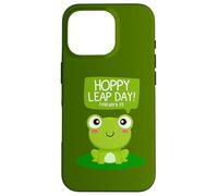 Funny Green Frog Hoppy Leap Day Février 29 Cool Frog Lovers Coque pour iPhone 16 Pro
